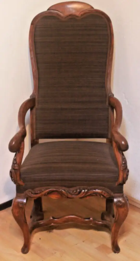 Thronsessel Sitzmöbel Sessel Armlehnstuhl Antik ca. 1900Jh. 1