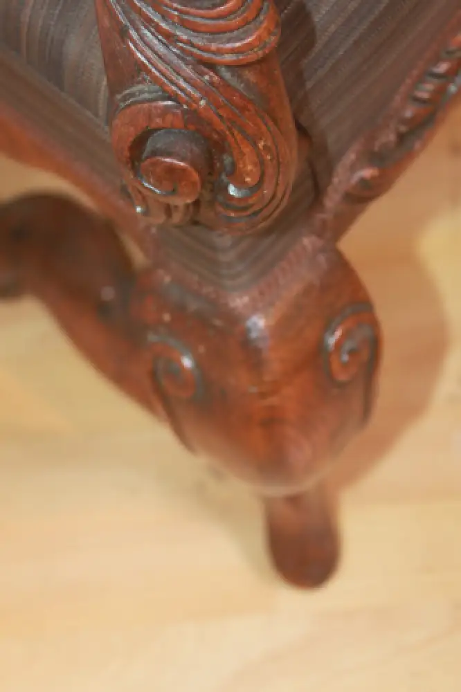 Thronsessel Sitzmöbel Sessel Armlehnstuhl Antik ca. 1900Jh. 5