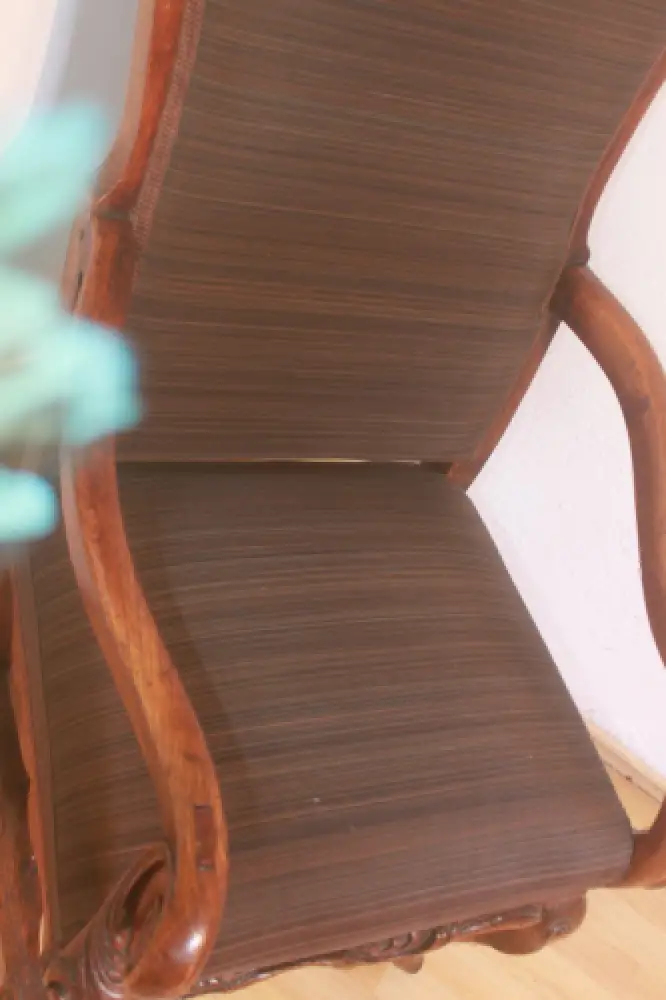 Thronsessel Sitzmöbel Sessel Armlehnstuhl Antik ca. 1900Jh. 9