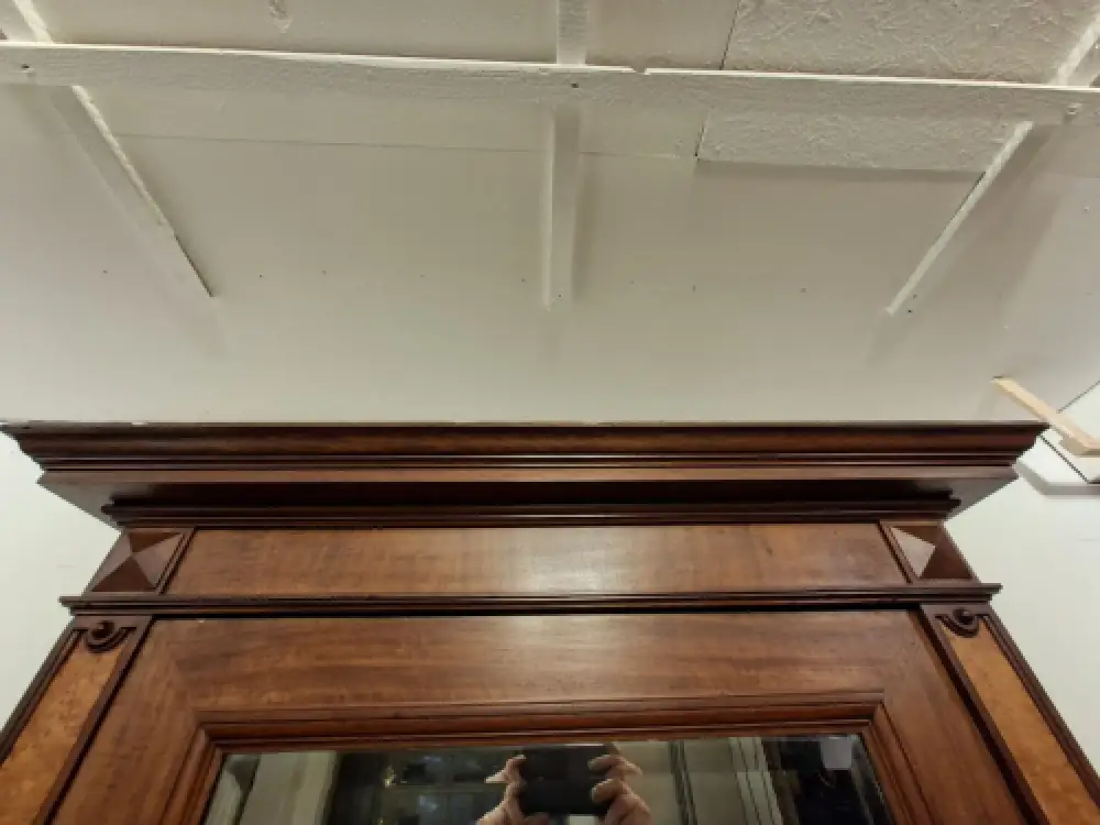 Wäscheschrank Kleiderschrank Schlafzimmer Antik in Eiche ca. 19 Jh. 10