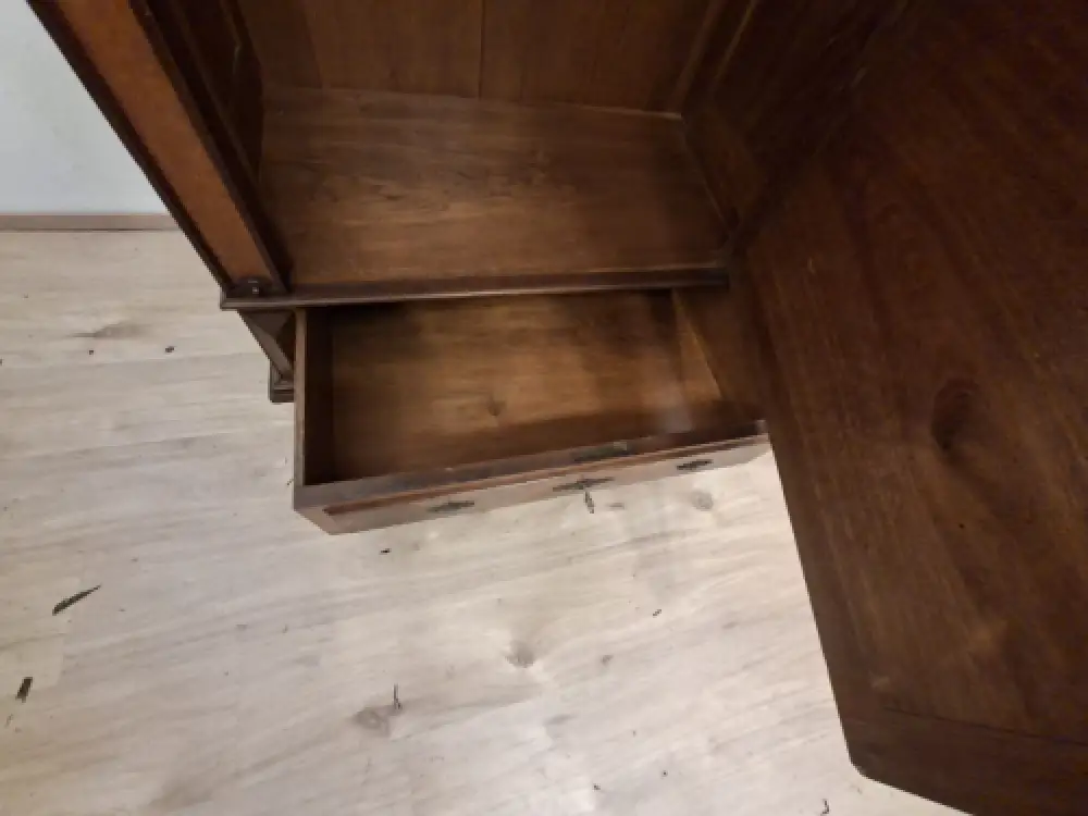 Wäscheschrank Kleiderschrank Schlafzimmer Antik in Eiche ca. 19 Jh. 12