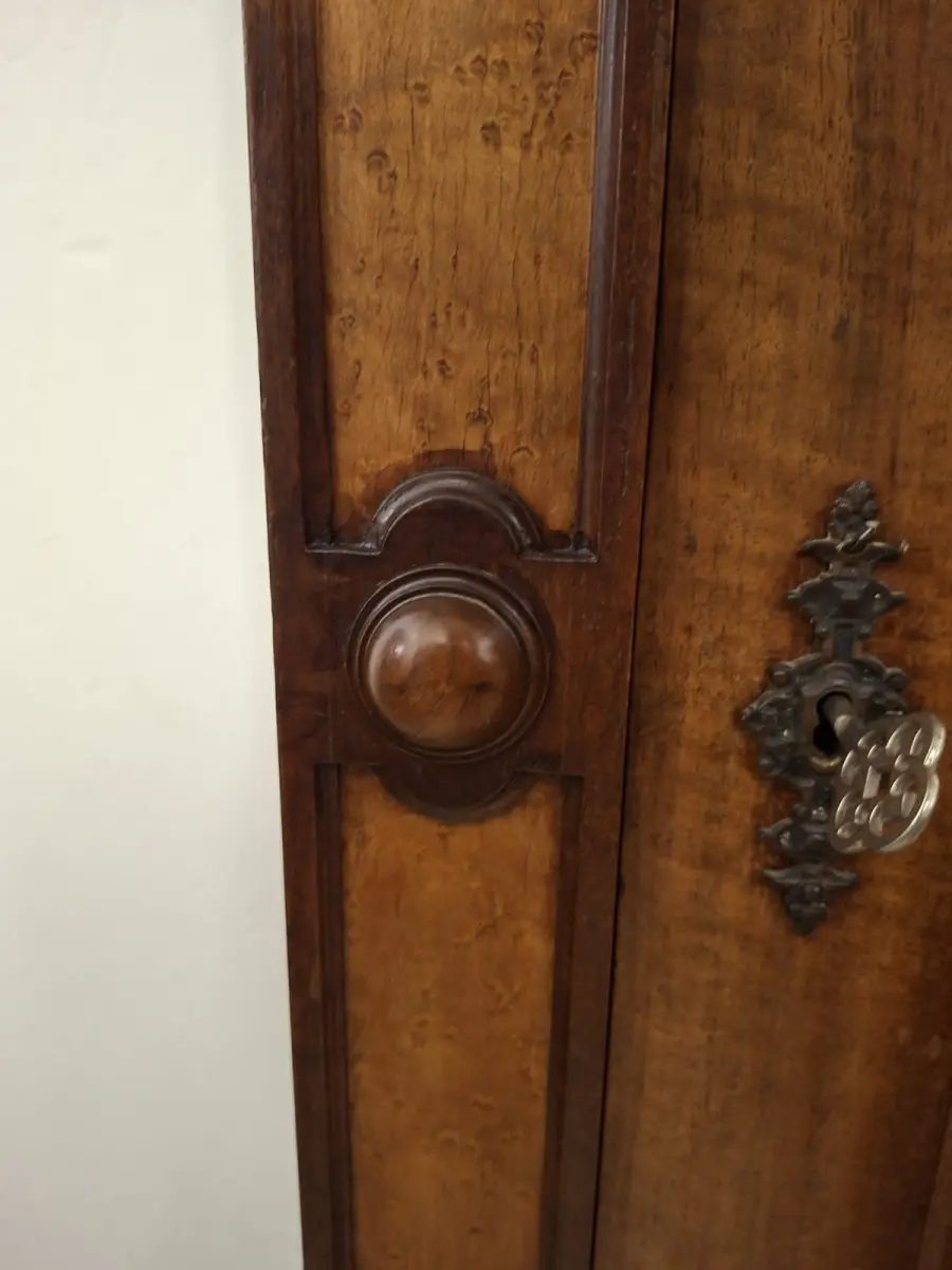 Wäscheschrank Kleiderschrank Schlafzimmer Antik in Eiche ca. 19 Jh. 13