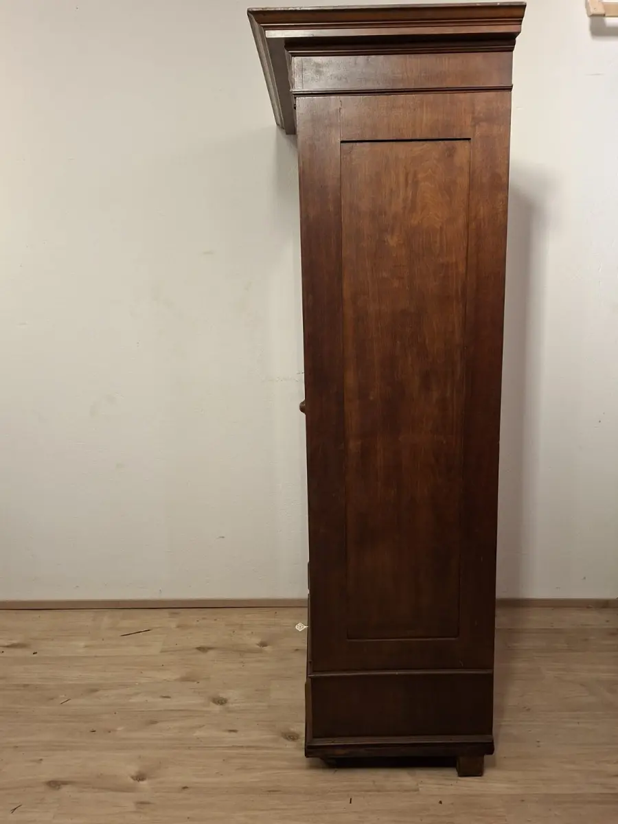 Wäscheschrank Kleiderschrank Schlafzimmer Antik in Eiche ca. 19 Jh. 5