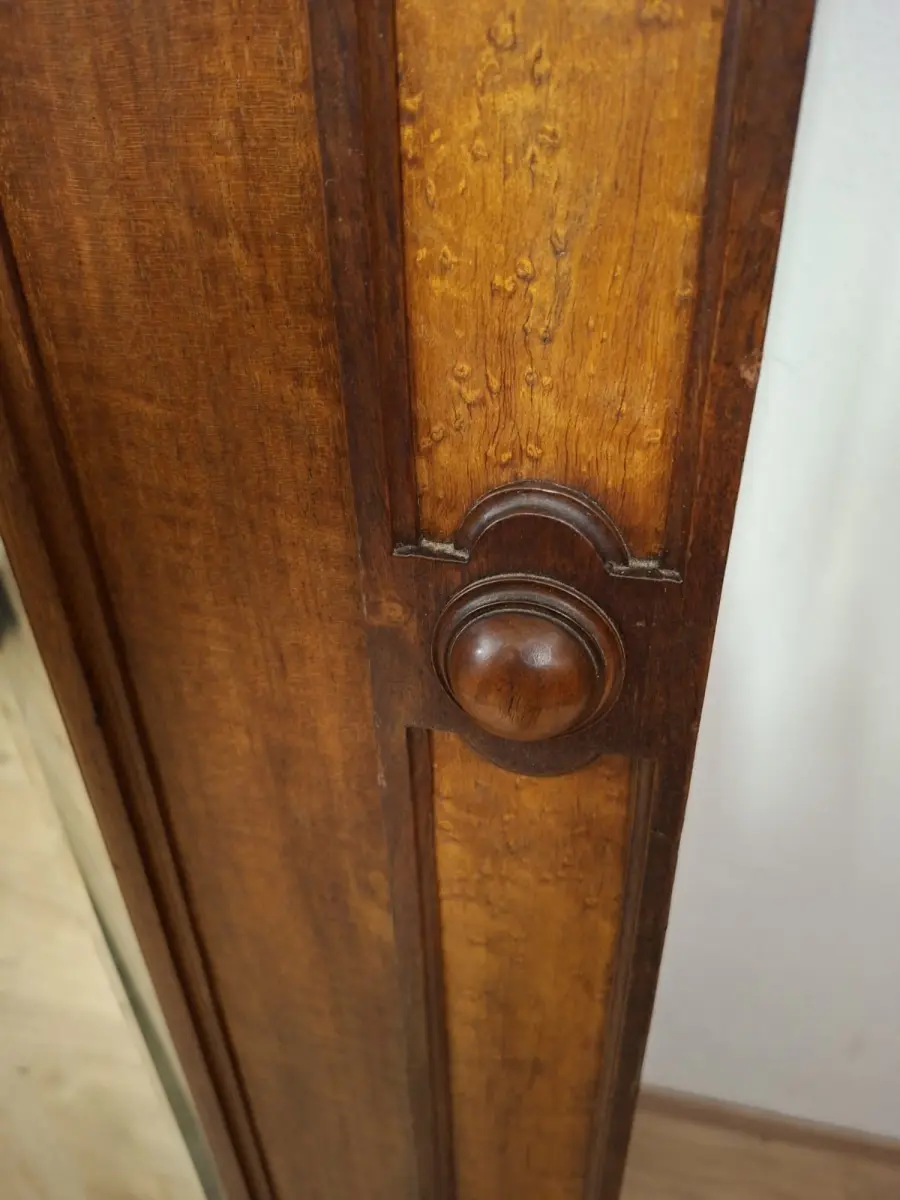 Wäscheschrank Kleiderschrank Schlafzimmer Antik in Eiche ca. 19 Jh. 9