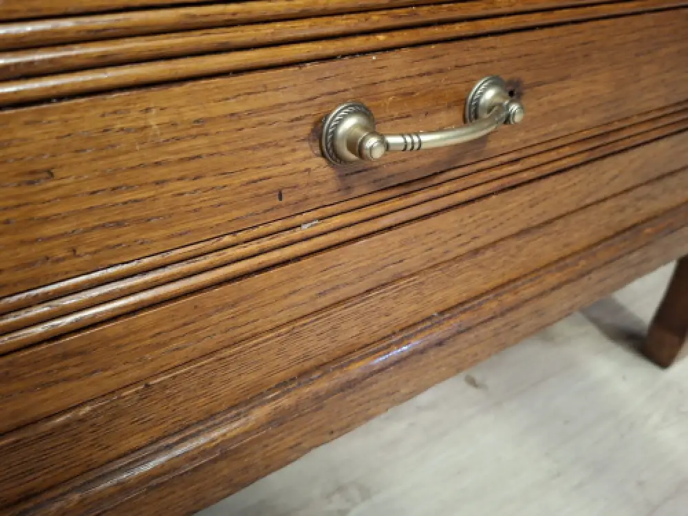 Wäscheschrank Kleiderschrank Schlafzimmer Antik in Eiche ca. 19 Jh. 5