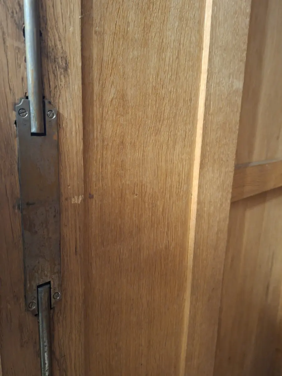 Wäscheschrank Kleiderschrank Schlafzimmer Antik in Eiche ca. 19 Jh. 7