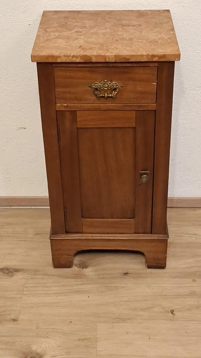 Antik Nachtschrank Frankreich Konsole Marmor ca. 1900Jh. 1