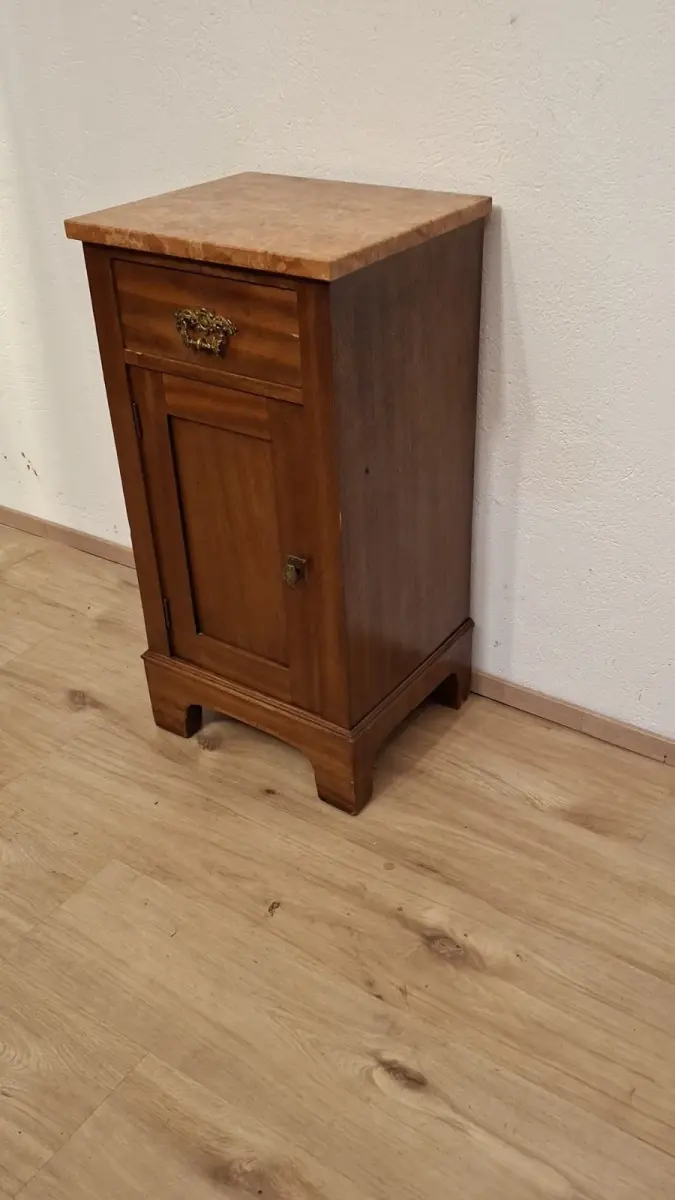 Antik Nachtschrank Frankreich Konsole Marmor ca. 1900Jh. 2
