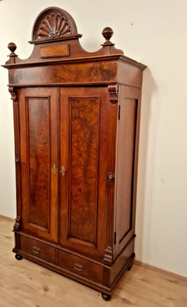 Wäscheschrank Kleiderschrank Schlafzimmer Antik ca. 19 Jh. 0