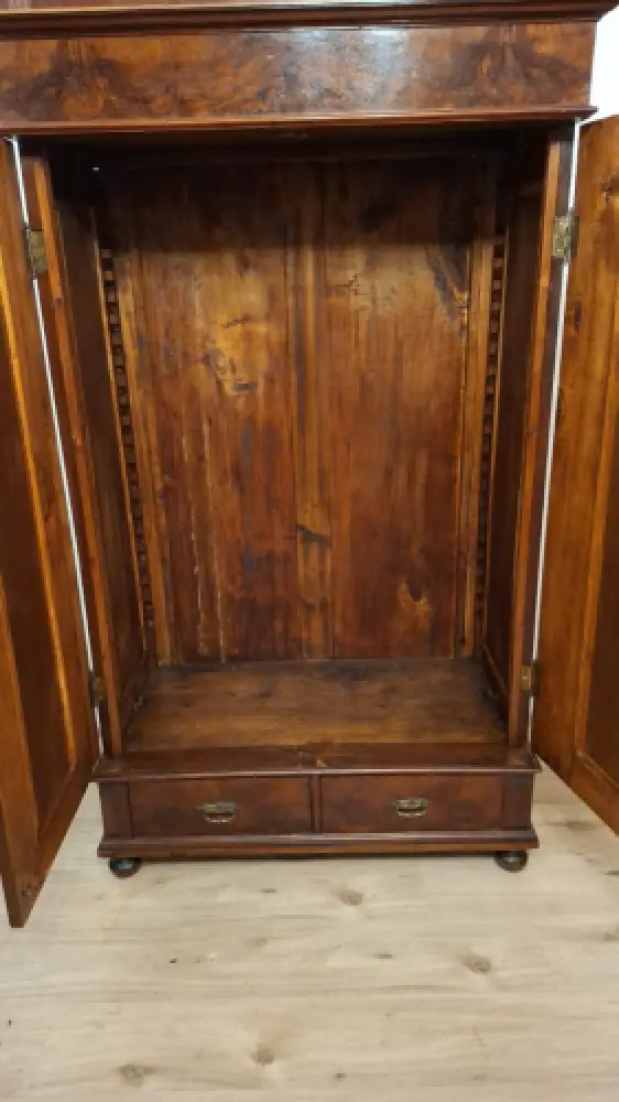 Wäscheschrank Kleiderschrank Schlafzimmer Antik ca. 19 Jh. 11