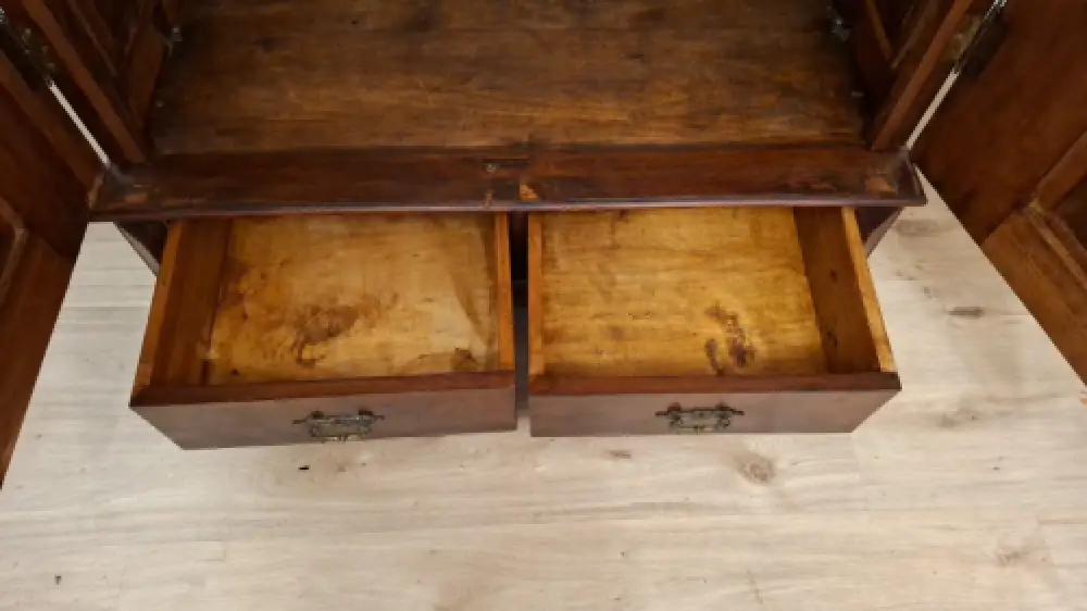 Wäscheschrank Kleiderschrank Schlafzimmer Antik ca. 19 Jh. 12