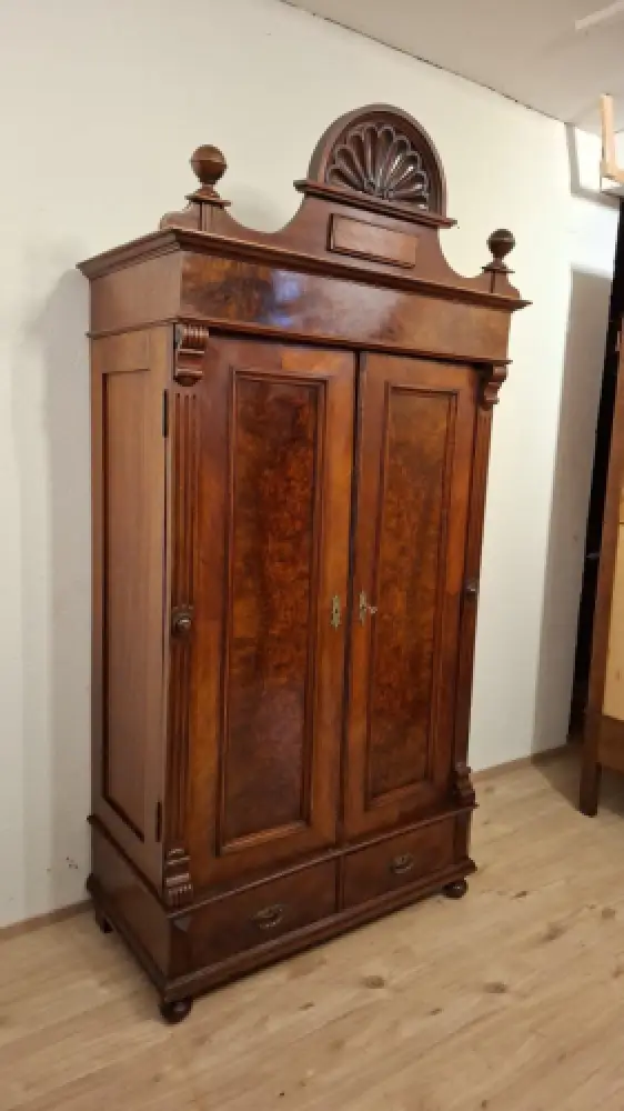 Wäscheschrank Kleiderschrank Schlafzimmer Antik ca. 19 Jh. 2