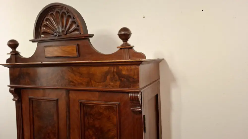 Wäscheschrank Kleiderschrank Schlafzimmer Antik ca. 19 Jh. 4