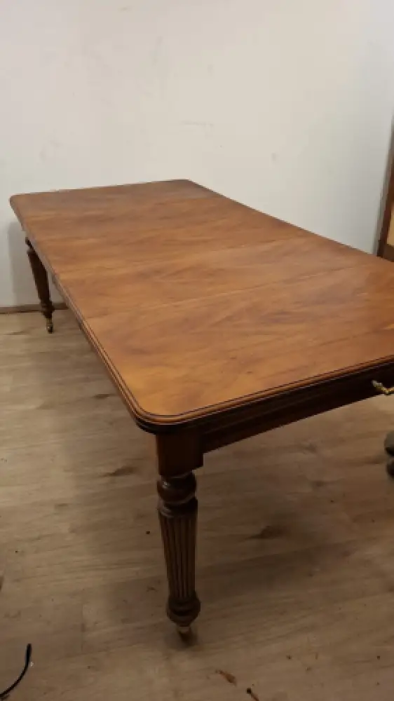 Esstisch   Auszugstisch mit Kurbelmechanismus, England Antik 1930 7