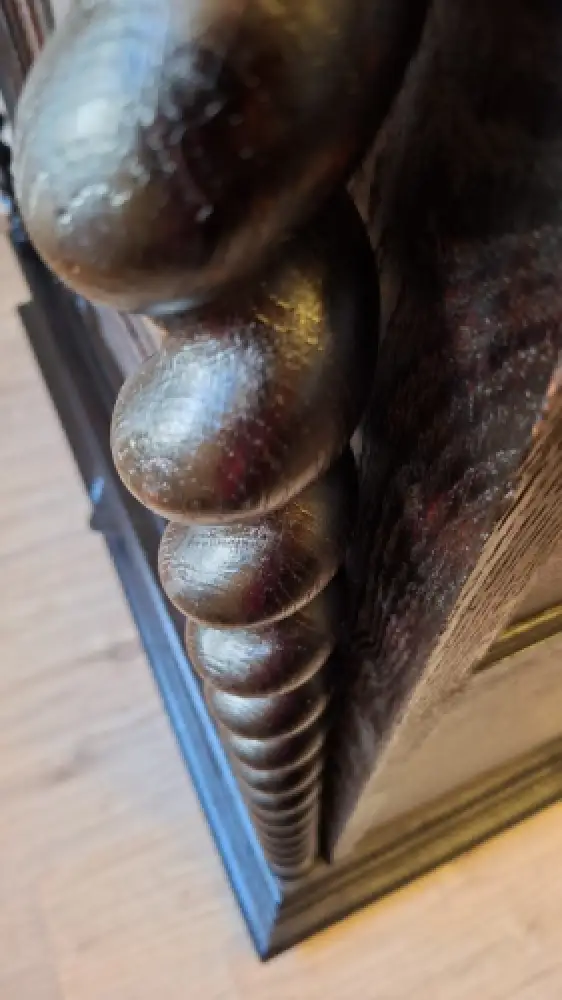 Bücherschrank Vitrine Bibolotheksschrank Antik Jagdstil ca 1900 1