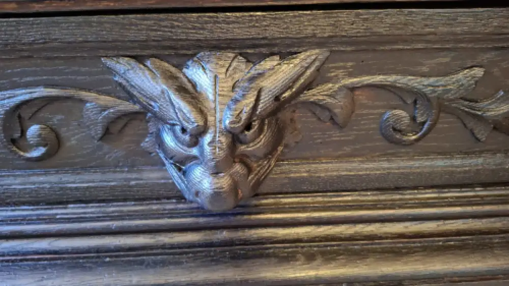 Bücherschrank Vitrine Bibolotheksschrank Antik Jagdstil ca 1900 9