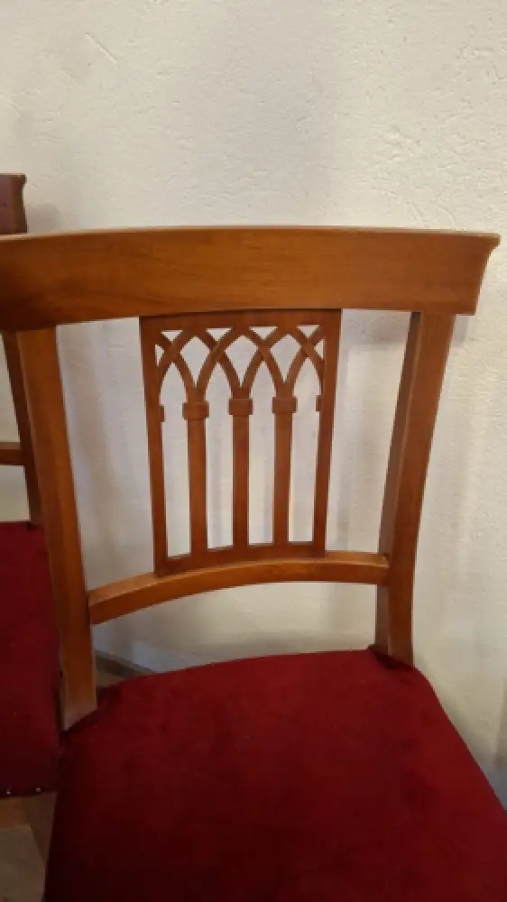 Antik 4  Esszimmerstühle Biedermeier Stil Küchenstühle Stühle  ca. 1920Jh. 11