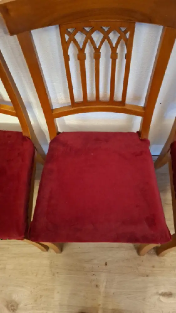 Antik 4  Esszimmerstühle Biedermeier Stil Küchenstühle Stühle  ca. 1920Jh. 3