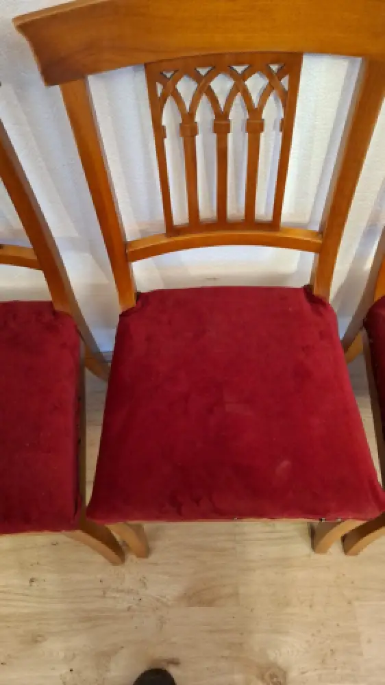 Antik 4  Esszimmerstühle Biedermeier Stil Küchenstühle Stühle  ca. 1920Jh. 4