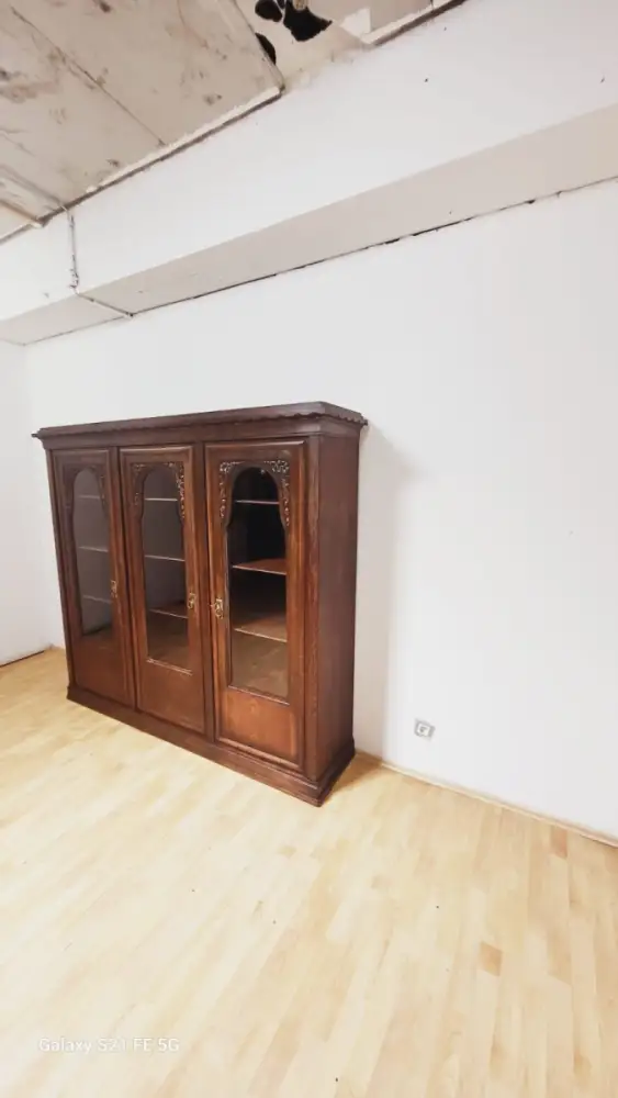Bücherschrank Vitrine Bibolotheksschrank Antik ca 1910 15