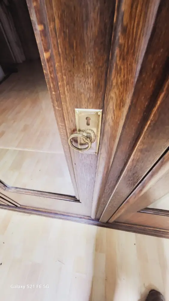 Bücherschrank Vitrine Bibolotheksschrank Antik ca 1910 9