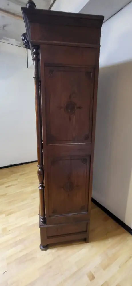 Vitrine Bibolotheksschrank Bücherschrank Herrenzimmer  Antik ca. 1900 Jh. 13