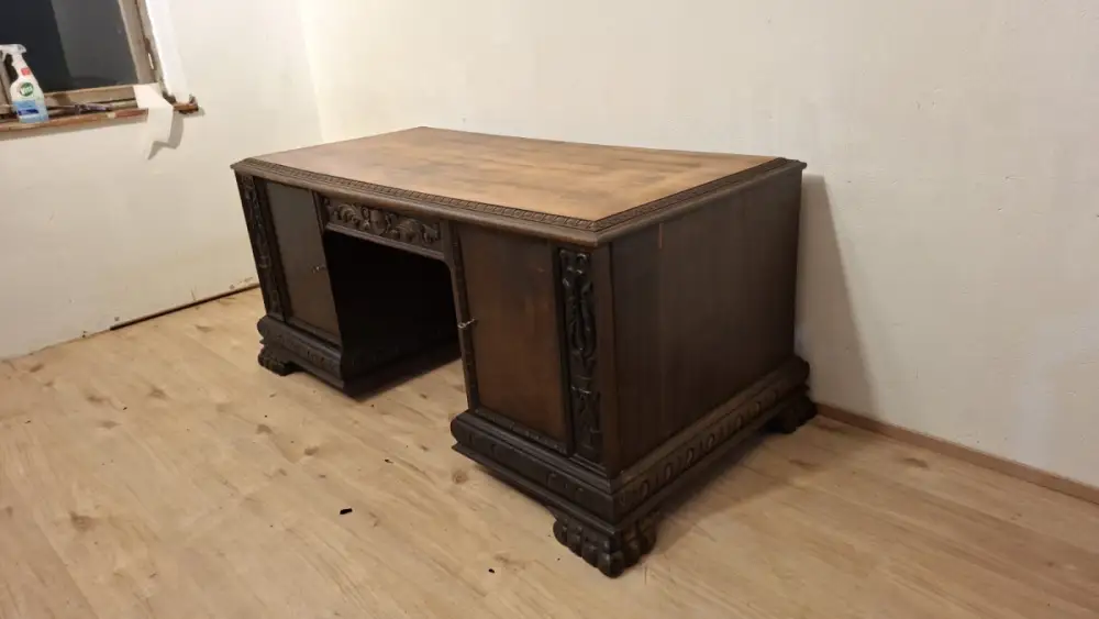 Antik  Schreibtisch Herrenzimmer ca.  1930 4