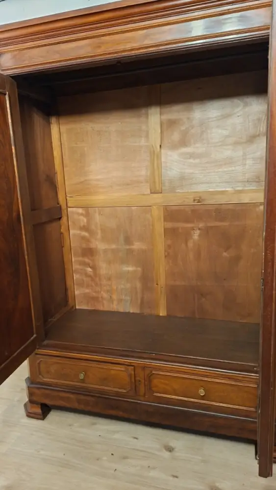 Kleiderschrank Schlafzimmerschrank Wäscheschrank  Antik ca. 19 Jh. 15