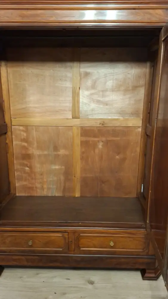 Kleiderschrank Schlafzimmerschrank Wäscheschrank  Antik ca. 19 Jh. 16