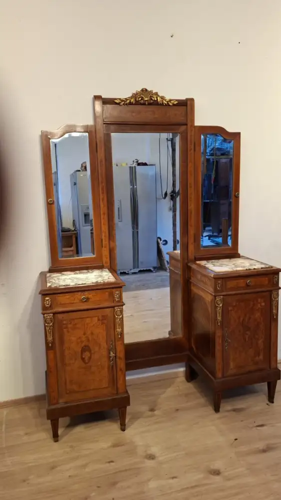 Antik  Spiegelkommode Louis Seize  Stil. ca. 1900  Jh. 2