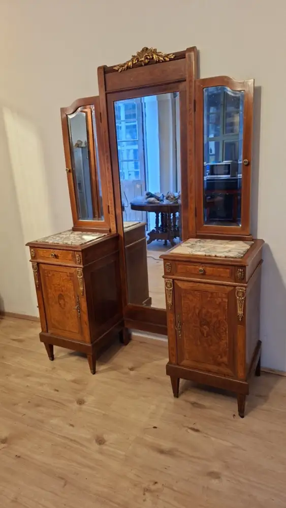 Antik  Spiegelkommode Louis Seize  Stil. ca. 1900  Jh. 3