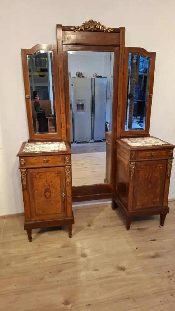 Antik  Spiegelkommode Louis Seize  Stil. ca. 1900  Jh. 6