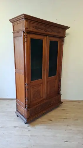 Vitrine Bibolotheksschrank Bücherschrank Herrenzimmer Gründe  Antik ca. 1900 Jh.