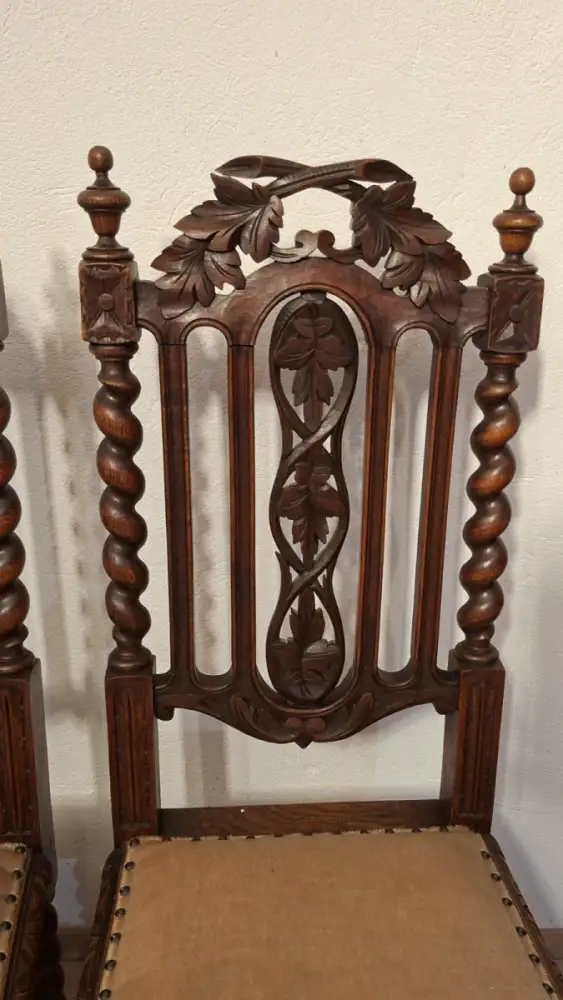 4  Esszimmerstühle Set Jagdstühle   Küchenstühle Gründer  Antik ca. 1900 Jh. 2