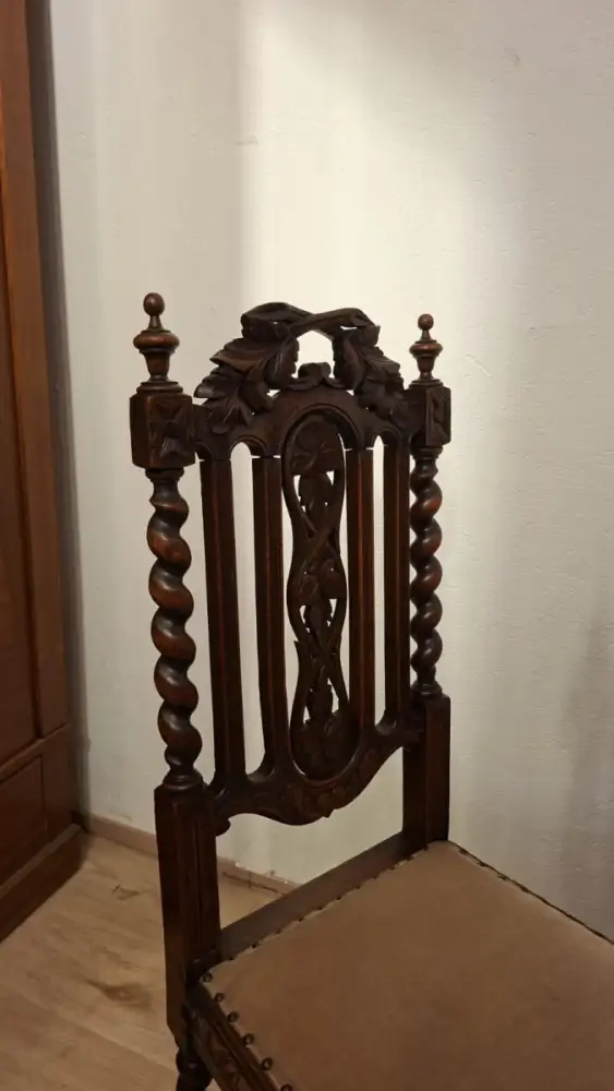 4  Esszimmerstühle Set Jagdstühle   Küchenstühle Gründer  Antik ca. 1900 Jh. 7