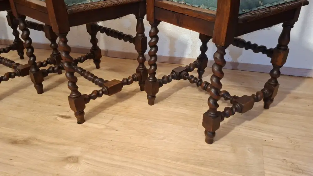 4  Esszimmerstühle Set Jagdstühle   Küchenstühle Gründer  Antik ca. 1900 Jh. 19