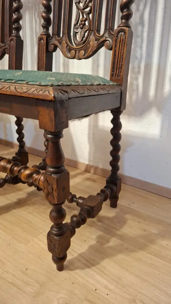 4  Esszimmerstühle Set Jagdstühle   Küchenstühle Gründer  Antik ca. 1900 Jh. 5
