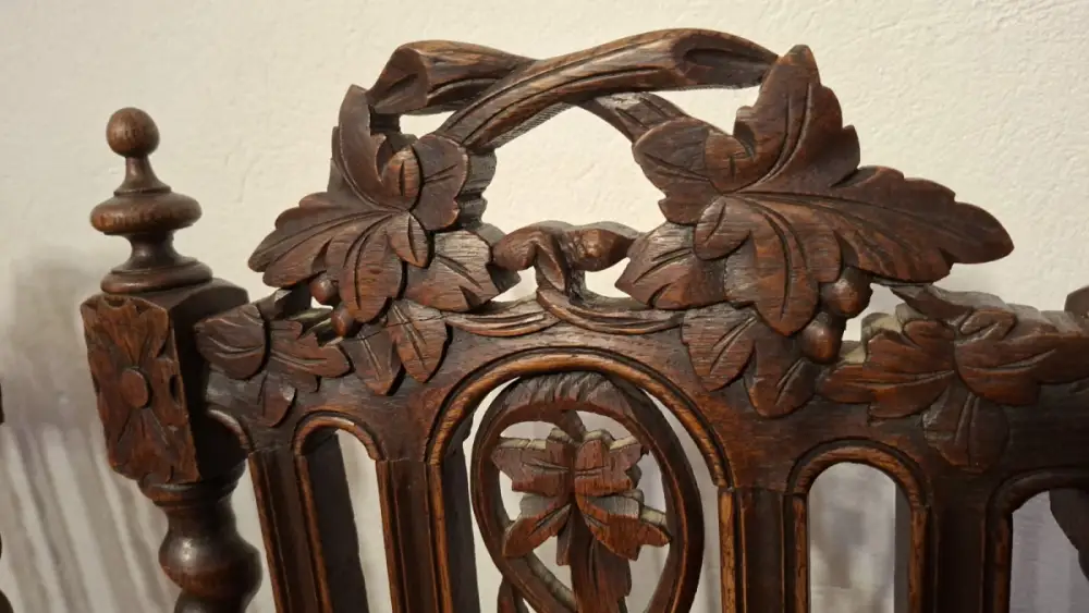 4  Esszimmerstühle Set Jagdstühle   Küchenstühle Gründer  Antik ca. 1900 Jh. 7