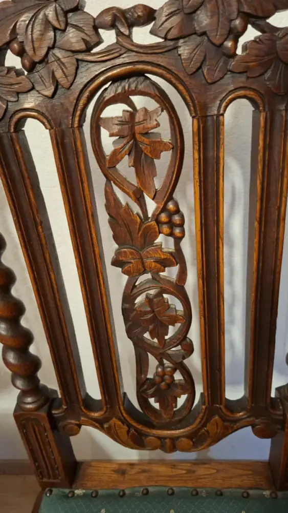 4  Esszimmerstühle Set Jagdstühle   Küchenstühle Gründer  Antik ca. 1900 Jh. 8