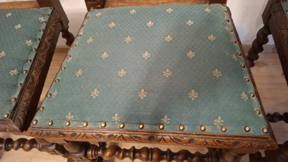 4  Esszimmerstühle Set Jagdstühle   Küchenstühle Gründer  Antik ca. 1900 Jh. 9
