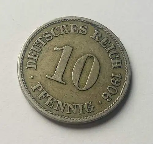 Deutsches Reich 10 Pfennig 1906 A