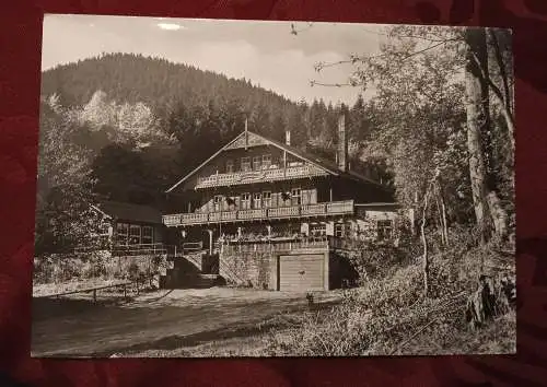 [Echtfotokarte schwarz/weiß] Tabarz (Thür. Wald) - Das Schweizerhaus. 