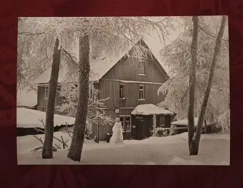 [Echtfotokarte schwarz/weiß] Brotterode (Thür.) - Gasthaus Mommelstein. 