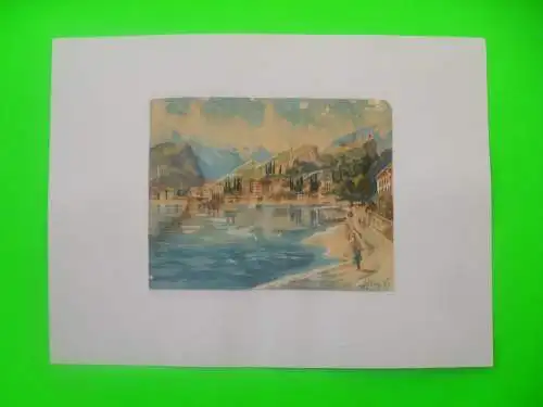 VIER ORIGINAL SIGNIERTE ZEICHNUNGEN.