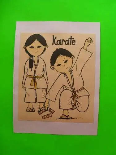 VIER ORIGINAL SIGNIERTE ZEICHNUNGEN.