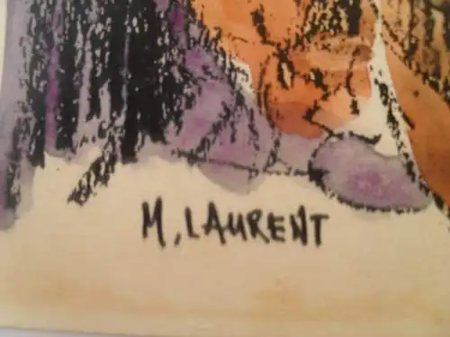 VIER ORIGINAL SIGNIERTE ZEICHNUNGEN.