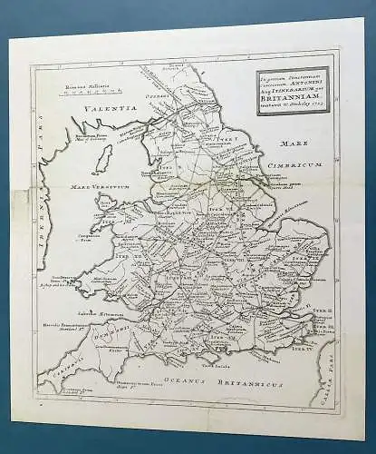 Römerstrassen in Gross Britannien  Map Stukeley 1723 