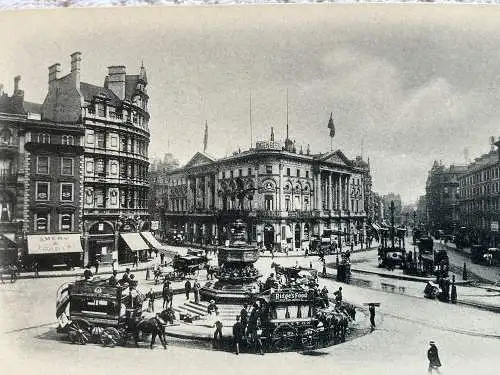 [Echtfotokarte schwarz/weiß] Konvolut London 1904  aus 48 Karten. 