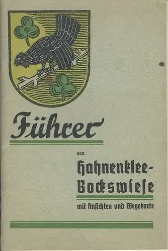 Führer von Hahnenklee-Bockswiese mit Ansichten und Wegekarte. 