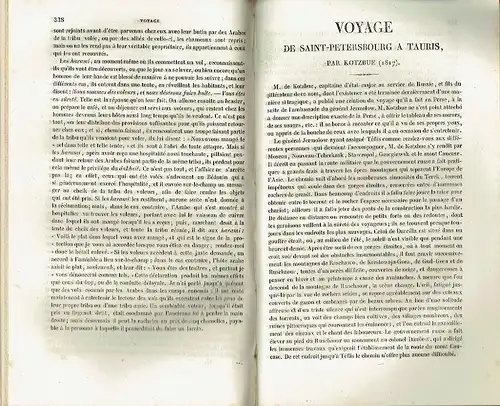 Collection Choisie des Voyages autour du Monde
 et dans les contrées les plus curieuses du globe, depuis Christophe Colomb jusqu'a nos jours. 